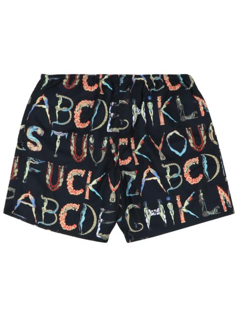 Supreme Alphabet Water Short Black