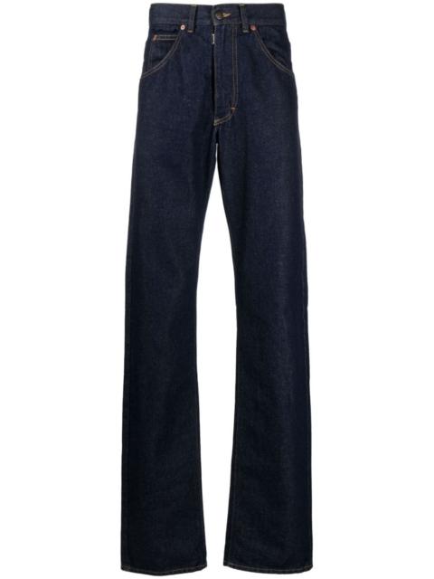 straight-leg cut jeans