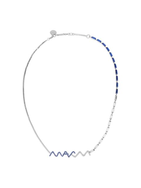sapphire-wave necklace