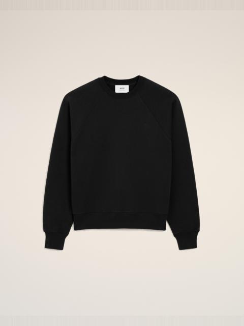 BLACK COTTON AMI DE COEUR SWEATSHIRT