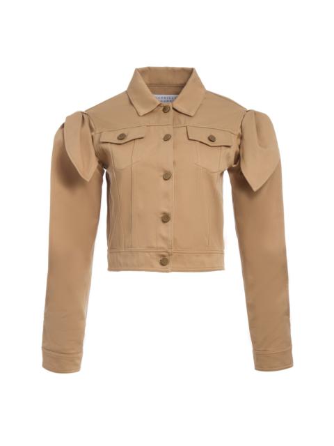 Briella Jacket in Camel Sea Island Cotton Twill