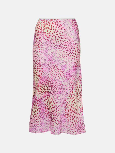 Printed midi skirt