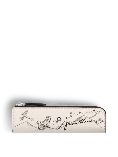 1-PEN CASE WITH ZIP IN SARTORIAL LEATHER