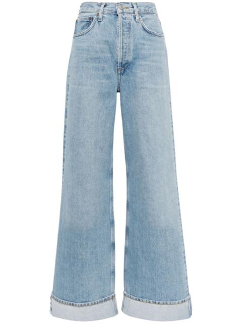 Dame high-rise wide-leg jeans