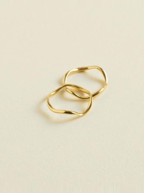 Demi-Fine Sculptural Stacking Ring Set
