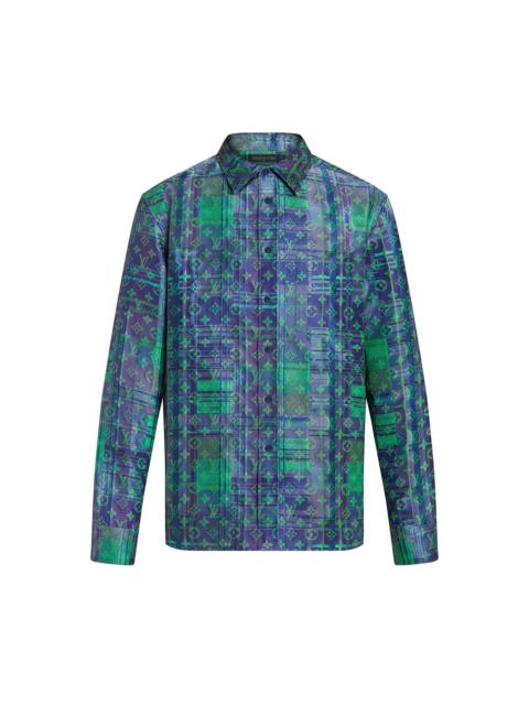 Monogram Neon Check Oversized Business Shirt