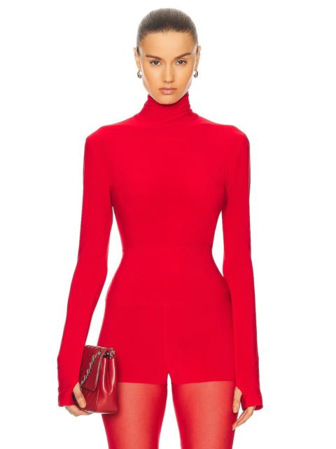 Slim Fit Long Sleeve Turtle Top