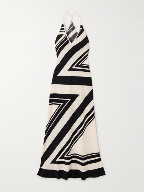 Pietra printed silk maxi dress Multi