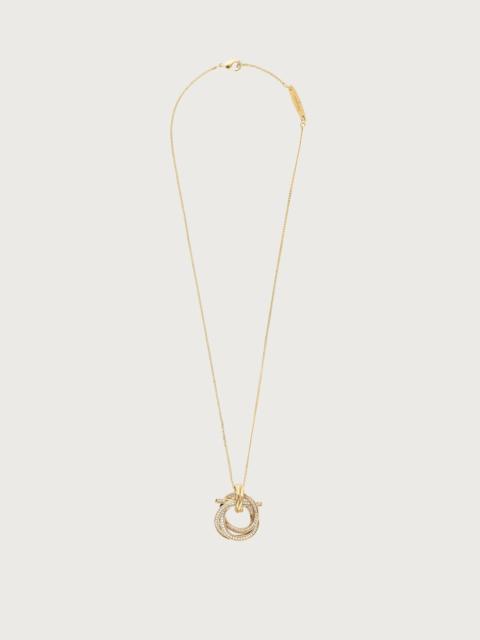 Gancini pendant necklace