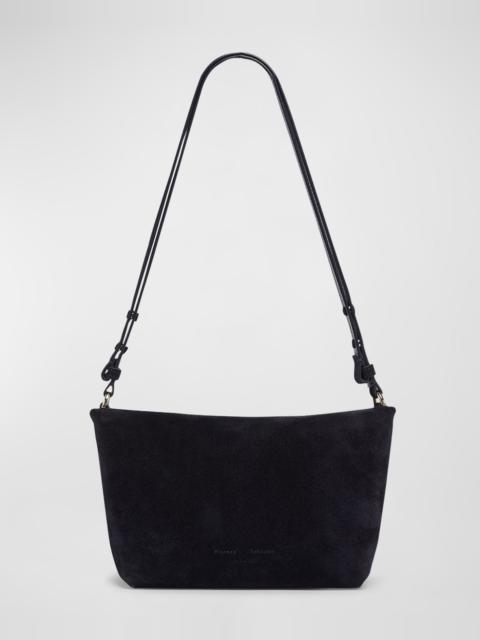 Bond Zip Suede Shoulder Bag