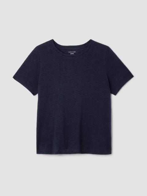 Organic Linen Jersey Crew Neck Tee