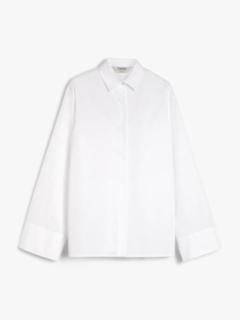 MARTE Lace-up poplin shirt