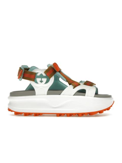 Gucci Colour Block Platform Sandal White Blue Orange (Women's)