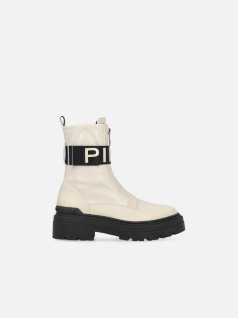 PLATFORM BOOTS WITH PINKO LETTERING LOGO