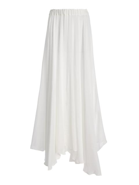 Cremona Flared Maxi Skirt white