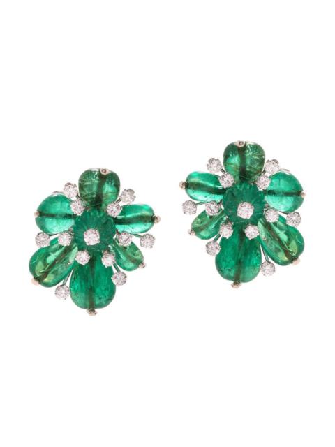 Couture Mayapple Flower Earrings