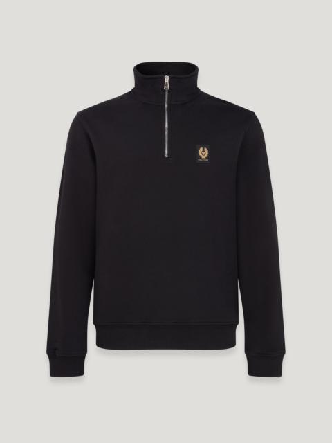 BELSTAFF QUARTER ZIP SWEATSHIRT