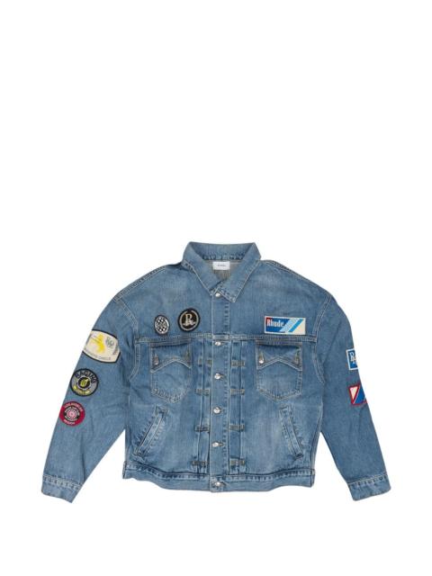 multiple-patches denim jacket