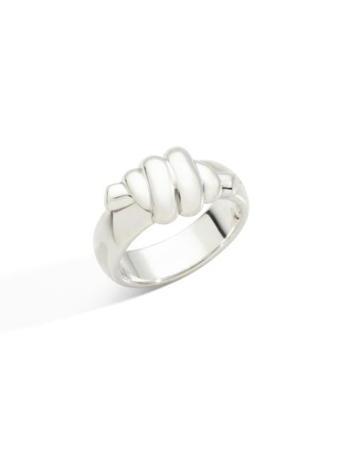 SILVER BOLD NODO RING