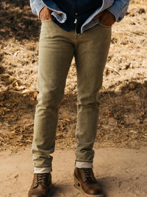 The Scissors Slim Tapered - Sage 10.5oz Selvedge