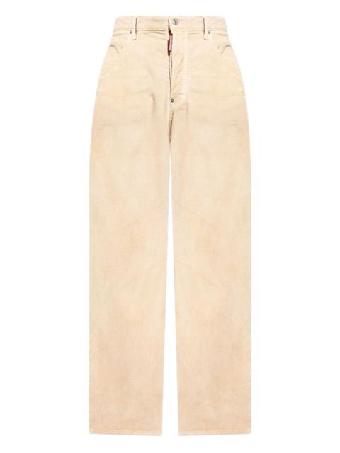 corduroy wide-leg trousers