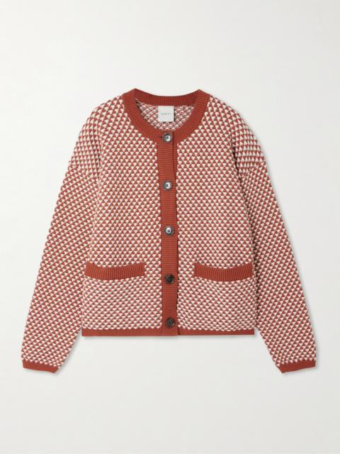 Elmwick Jacquard-knit Cotton Cardigan