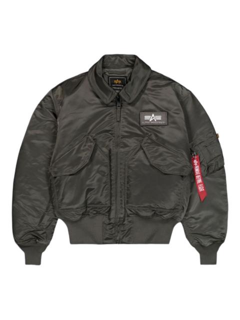 logo-detail ribbed bomber jacket