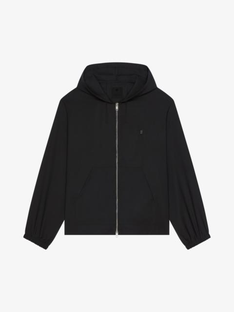 ZIPPED HOODIE IN WOOL WITH 4G DETAIL