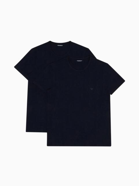 Two-pack of regular-fit, pure cotton underwear T-shirts