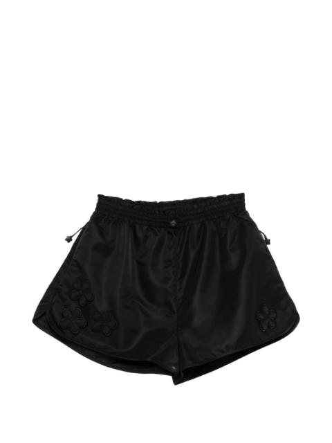 Colette floral-patch shorts