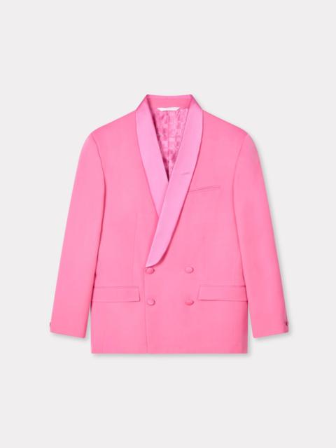 Shawl lapel double breasted jacket in virgin wool