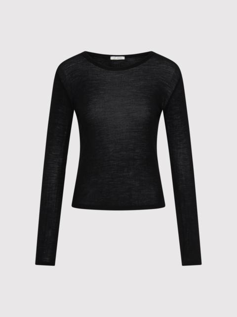 Baby Wool Long Sleeve Top - Black