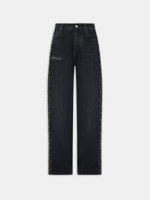 WOMEN'S STUD BAGGY JEAN