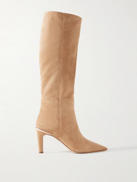 Aura suede knee boots Sand