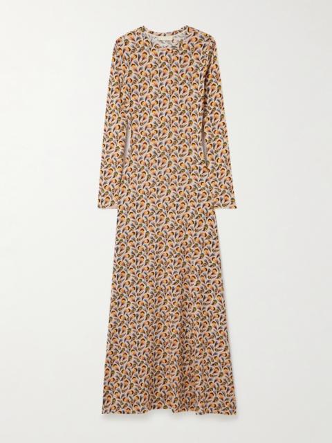 Amari Printed Stretch-jersey Maxi Dress