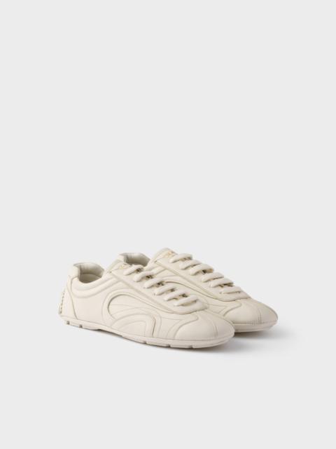 Antiqued nappa leather sneakers