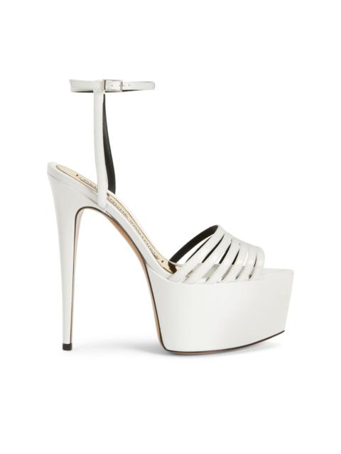 x Alexandre Vauthier leather platform sandals