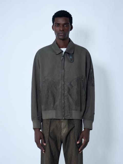 Garmet-Dyed Bomber Jacket