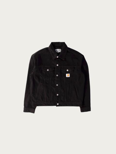 Everson Trucker Jacket - Everson Print/Black Palisander Garment Dye