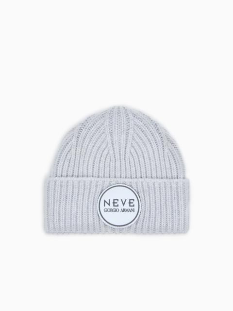 GIORGIO ARMANI NEVE RIBBED CASHMERE BEANIE