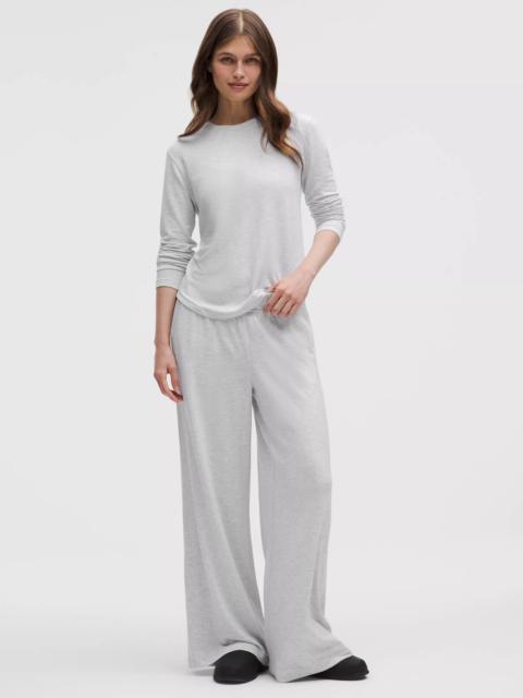 BeCalm Mid-Rise Wide-Leg Pant