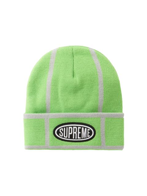 Supreme Grid Beanie Lime