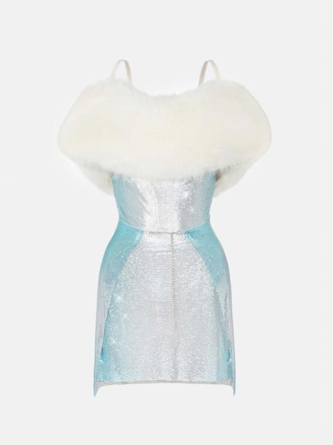 SELA FUR DRESS OMBRE
