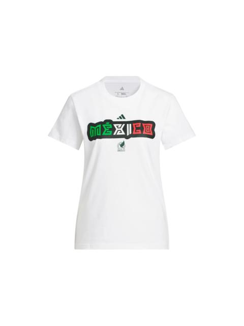 adidas FIFA World Cup 2026 Mexico Home Graphic Tee White