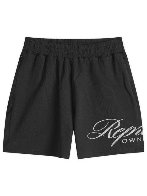 Represent Owners Club Script Mesh Shorts
