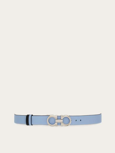Reversible and adjustable Gancini belt