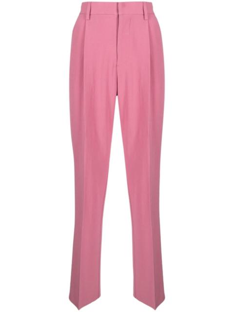 tailored straight-leg trousers