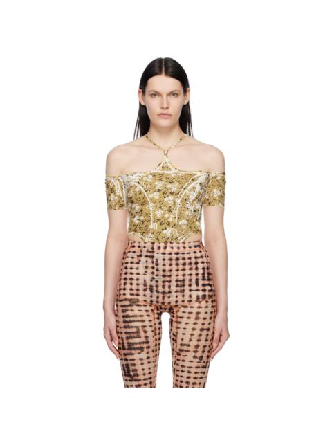 Yellow & Black CHK Leotard Bodysuit