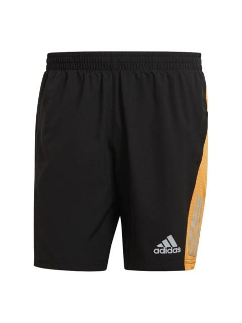 adidas Own the Run Shorts 'Black Orange Rush' HB7462