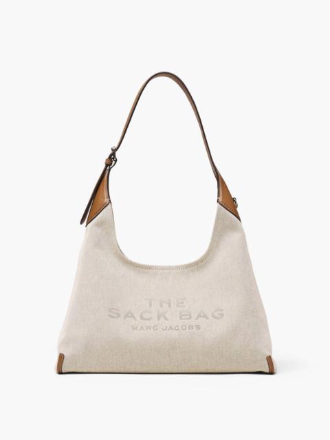 THE LEATHER-TRIM CANVAS BELTED SACK BAG